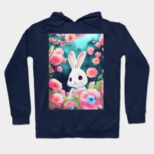 Bunny with flowers Hoodie